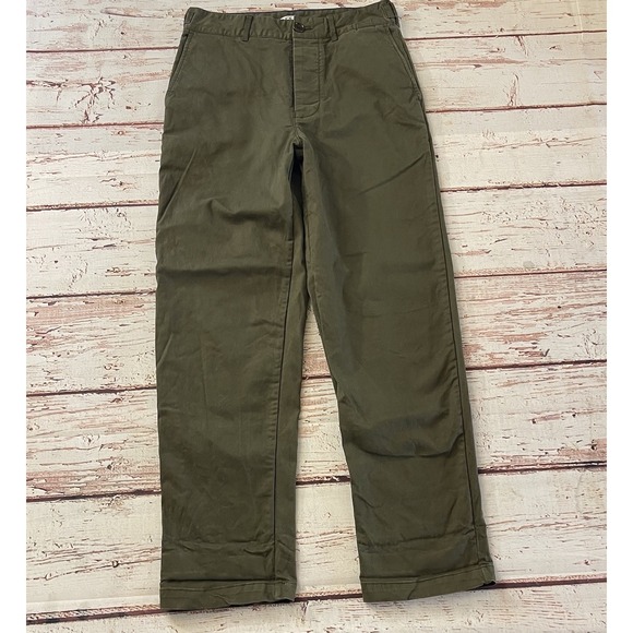 ALEX MILL Boyish Chino Military Olive Size 4 Women's Inseam 28" - Picture 1 of 10